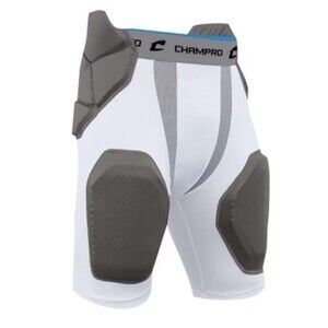 Champro Adult Tri-Flex Integrated 5 Pad Girdle WHITE MensDri-Gear Size Large NEW